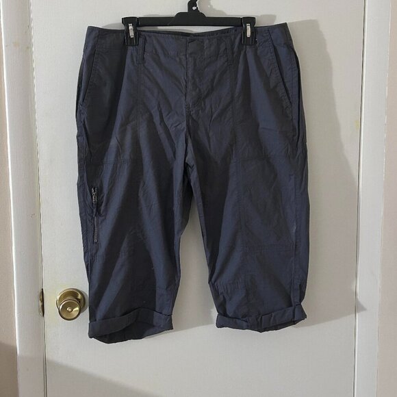 Apt. 9 Dark Gray Utility Skimmer Cuffed Pants Size 16P - Picture 1 of 6